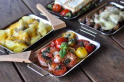 Grillfürst Grillpfännchen 2er Set Mit Schabern -BBQ Zubehoer Verkaufsgeschäft Grillfuerst Grillpfaennchen Set 4