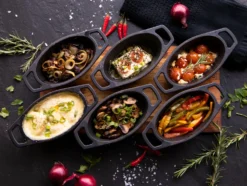 Grillfürst Gusseisen Pfännchen / Servierpfännchen, 6er Set -BBQ Zubehoer Verkaufsgeschäft Grillfuerst Gusseisen Servierpfaennchen Pfannen