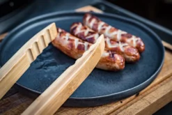 Grillfürst Grillzange Bambus, 60cm Extralang -BBQ Zubehoer Verkaufsgeschäft Grillfuerst Holz Grillzange