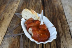 Grillfürst Promo-Pack: 100 Stück Deluxe Edelstahl Pommesgabel Mit Etui 8,5 Cm -BBQ Zubehoer Verkaufsgeschäft Grillfuerst Pommesgabel