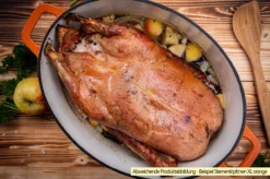 Grillfürst Dutch Oven Sternentöpfchen / Gusseisen Bräter - Emailliert - XL - Blau -BBQ Zubehoer Verkaufsgeschäft Grillfuerst Sternentoepfchen XL Gaensebraeter Beispiel 1