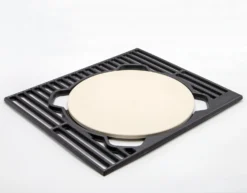 Grillfürst X-Rost System Grillrost Aus Gusseisen Für Grillfürst Gasgrills - Inkl. Pizzastein Einsatz -BBQ Zubehoer Verkaufsgeschäft Grillfuerst X Rost System Pizzastein Einsatz