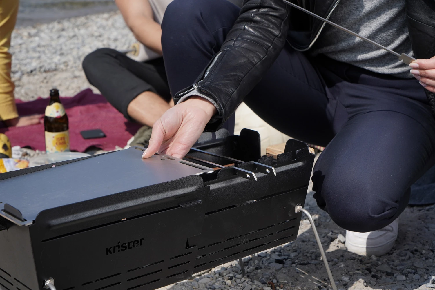 Knister Plancha / Grillplatte Edelstahl 2 Knister Plancha / Grillplatte Edelstahl – Bild 2