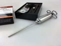 Grillfürst Profi Marinierspritze Aus Edelstahl -BBQ Zubehoer Verkaufsgeschäft Marinierspritze lange Spitze