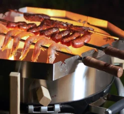 Moesta Churrasco BBQ Set Für Smokin Pizzaring: 60 Cm (Spießhalter + Grillspieße) -BBQ Zubehoer Verkaufsgeschäft Moesta Churassco BBQ Set Pizzaring Mood