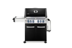 Napoleon Prestige 500 Gasgrill, Schwarz - Mit Safety Glow - Modell 2023 - SMART Deal Inkl. Grillfürst Grill Control -BBQ Zubehoer Verkaufsgeschäft Napoleon Prestige 500 Gasgrill schwarz Seitenablage klappbar