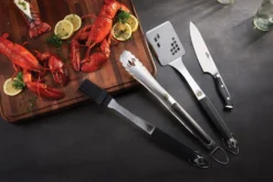 Napoleon 4-teiliges President's Limited Edition Grillbesteck Set -BBQ Zubehoer Verkaufsgeschäft Napoleon grillbesteck 4 teilig 70037