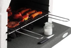 Palazzetti Grillkamin Boston Inkl. Montagematerial -BBQ Zubehoer Verkaufsgeschäft Palazzetti Grillkamin Boston 3 fach hoehenverstellbar