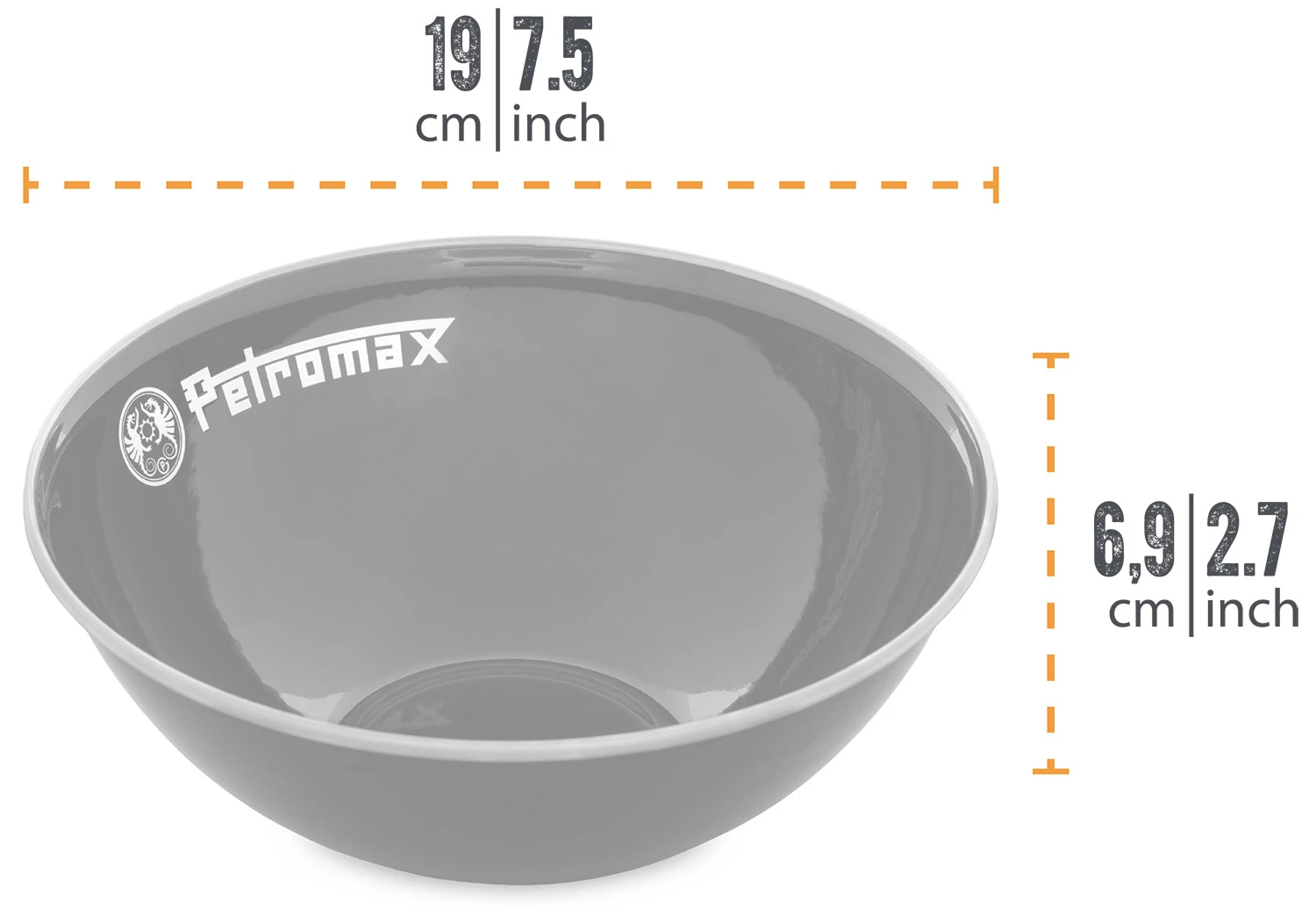 Petromax Emaille Schalen / 1000 Ml / Schwarz, 2 Stück 1 Petromax Emaille Schalen / 1000 Ml / Schwarz, 2 Stück