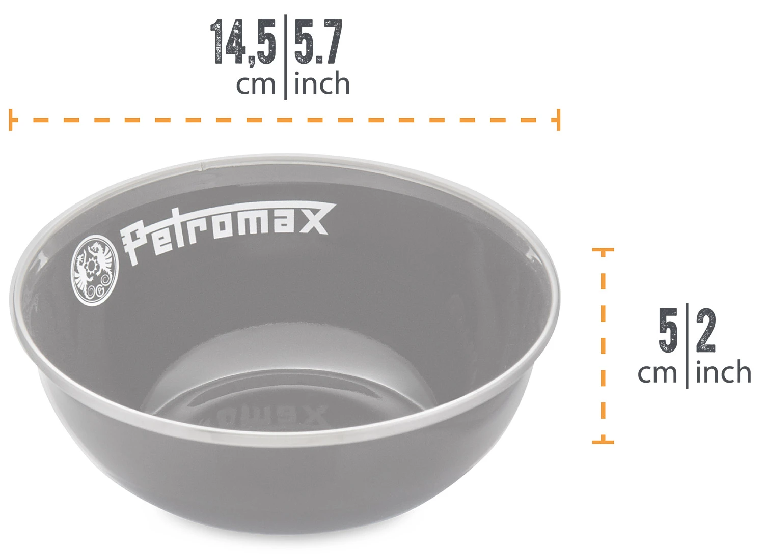 Petromax Emaille Schalen / 600 Ml / Schwarz, 2 Stück 1 Petromax Emaille Schalen / 600 Ml / Schwarz, 2 Stück