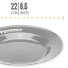 Petromax Emaille Teller / Ø22 Cm / Schwarz, 2 Stück