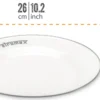 Petromax Emaille Teller / Ø26 Cm / Weiß, 2 Stück