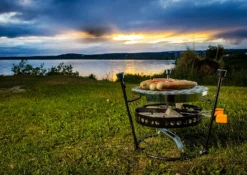 Petromax Pro-ft Set / 3-tlg. (Deckelheber, Kohleschale, Grillrost) -BBQ Zubehoer Verkaufsgeschäft Petromax Pro FT Set Deckelhalter Grillrost Kohlenschale Anwendung