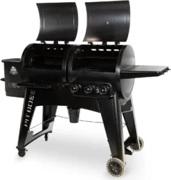 Pit Boss Pelletgrill Navigator 1230 - Kombinationsgrill Mit Gasgrill -BBQ Zubehoer Verkaufsgeschäft Pit Boss Doppelhaubengrill Pelletgrill Navigator 1230