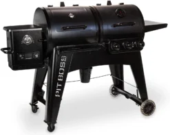 Pit Boss Pelletgrill Navigator 1230 - Kombinationsgrill Mit Gasgrill -BBQ Zubehoer Verkaufsgeschäft Pit Boss Pelletgrill Kombigrill Navigator 1230