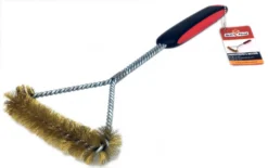 Grillfürst Reinigungsset Für Grillfürst Grillplatten Mit Spezial-Schaber, Gusseisen-Pflegespray Und Premium Messingbürste -BBQ Zubehoer Verkaufsgeschäft Premium Buerste Messing 17 103