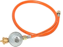 Rösle Ersatzteil: Druckregler 50 Mbar Mit Integrierter Schlauchbruchsicherung DE/AT, Inkl Schlauch Für Videro