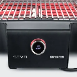 Severin Elektrogrill SEVO GTS - Boost Zone 500°C - Mit Deckel Und Grillwagen - 3.000 W - Inkl. Grillfürst Premium Grillbesteck Set Und Premium Grillbürste -BBQ Zubehoer Verkaufsgeschäft Severin Elektrogrill Sevo G pg8104 display 2