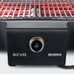 Severin Elektrogrill SEVO GTS - Boost Zone 500°C - Mit Deckel Und Grillwagen - 3.000 W - Inkl. Grillfürst Premium Grillbesteck Set Und Premium Grillbürste -BBQ Zubehoer Verkaufsgeschäft Severin Elektrogrill Sevo G pg8104 display 4