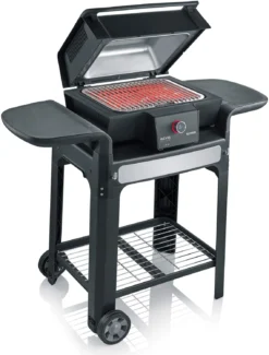 Severin Elektrogrill SEVO Smart Control GTS - Boost Zone 500°C - Mit Deckel Und Grillwagen - 3.000 W - Inkl. Grillfürst Premium Grillbesteck Set, Premium Grillbürste Und Grillspieße 4er Set 18 Severin Elektrogrill SEVO Smart Control GTS - Boost Zone 500°C - Mit Deckel Und Grillwagen - 3.000 W - Inkl. Grillfürst Premium Grillbesteck Set, Premium Grillbürste Und Grillspieße 4er Set -BBQ Zubehoer Verkaufsgeschäft Severin Sevo Smart Control GTS PG8139 leicht geoeffnet 1