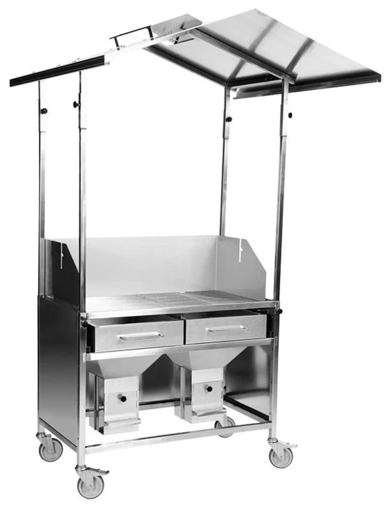 Thüros IV Holzkohle Gewerbegrill Mit Dach (60x100 Cm Grillfläche) 1 Thüros IV Holzkohle Gewerbegrill Mit Dach (60x100 Cm Grillfläche)