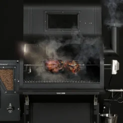 GMG Rotisserie Für Ledge -BBQ Zubehoer Verkaufsgeschäft gmg rotisserie haehnchen ledge 6038