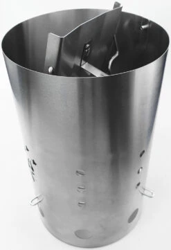 Grillfürst Anzündkamin Premium Edelstahl, Durchmesser 19 Cm, Höhe 30,5 Cm, Mit Sicherheitsgriff 19 Grillfürst Anzündkamin Premium Edelstahl, Durchmesser 19 Cm, Höhe 30,5 Cm, Mit Sicherheitsgriff -BBQ Zubehoer Verkaufsgeschäft grillfuerst anzuendkamin ohne griff