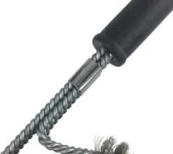 Grillfürst Reinigungsset Für Edelstahlroste Mit Edelstahl Grillbürste, Grillreiniger Spezial Lösung Und Trennspray -BBQ Zubehoer Verkaufsgeschäft grillfuerst grillbuerste 3 fach v2