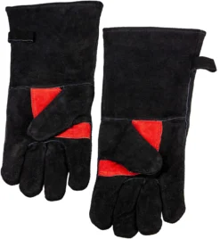 Grillfürst Grillhandschuhe Leder - Eintracht Frankfurt Edition (Paar) -BBQ Zubehoer Verkaufsgeschäft grillfuerst grillhandschuhe frankfurt 16 090 SGE