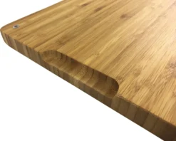 Grillfürst Schneidebrett Klein 39 X 26 Cm Bambus -BBQ Zubehoer Verkaufsgeschäft grillfuerst schneidebrett klein griffmulde