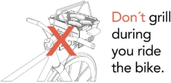 Knister Fahrradhalterung -BBQ Zubehoer Verkaufsgeschäft knister nicht grillen und fahren