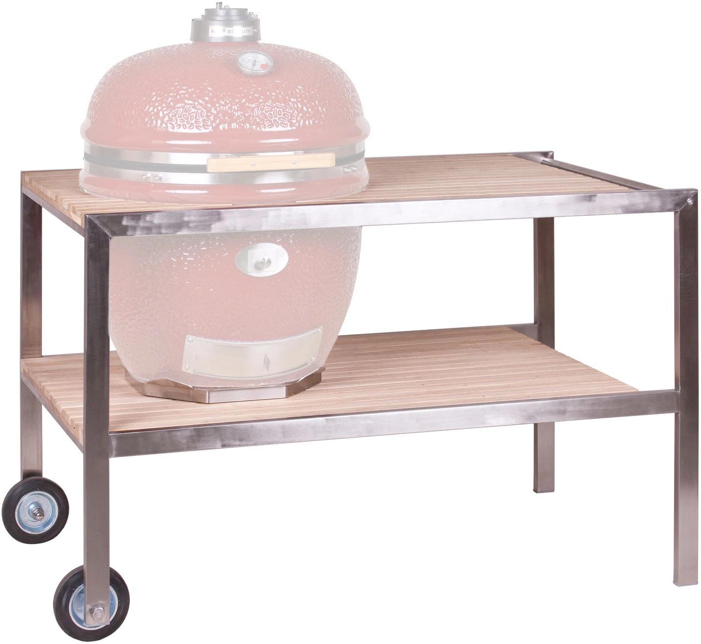 Monolith Teakholztisch Für LeCHEF Keramikgrill - Modell 2021 1 Monolith Teakholztisch Für LeCHEF Keramikgrill - Modell 2021