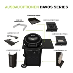 Outdoorchef Gas Kugelgrill Davos 570G Pro Mit Cooking Zone (Seitenkocher) & Abdeckhaube -BBQ Zubehoer Verkaufsgeschäft outdoorchef davos 570 g erweiterungsmoeglichkeiten 2
