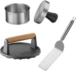 Rösle BBQ Burger Set 3-teilig Mit Burgerpresse Ø11cm