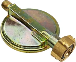 Druckminderer 50 Mbar Für Deutsche Gasgrills In Betrieb Mit Schweizer Gasflaschen -BBQ Zubehoer Verkaufsgeschäft tgo druckminderer schweiz rueckseite 1701s