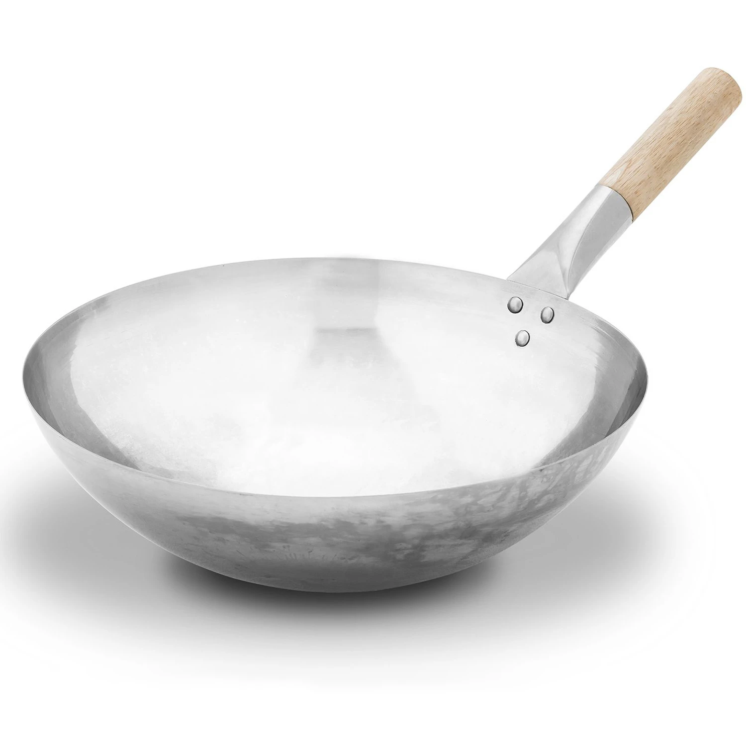 Thüros Wok Aus Edelstahl Mit Holzgriff Ø 35 Cm 1 Thüros Wok Aus Edelstahl Mit Holzgriff Ø 35 Cm